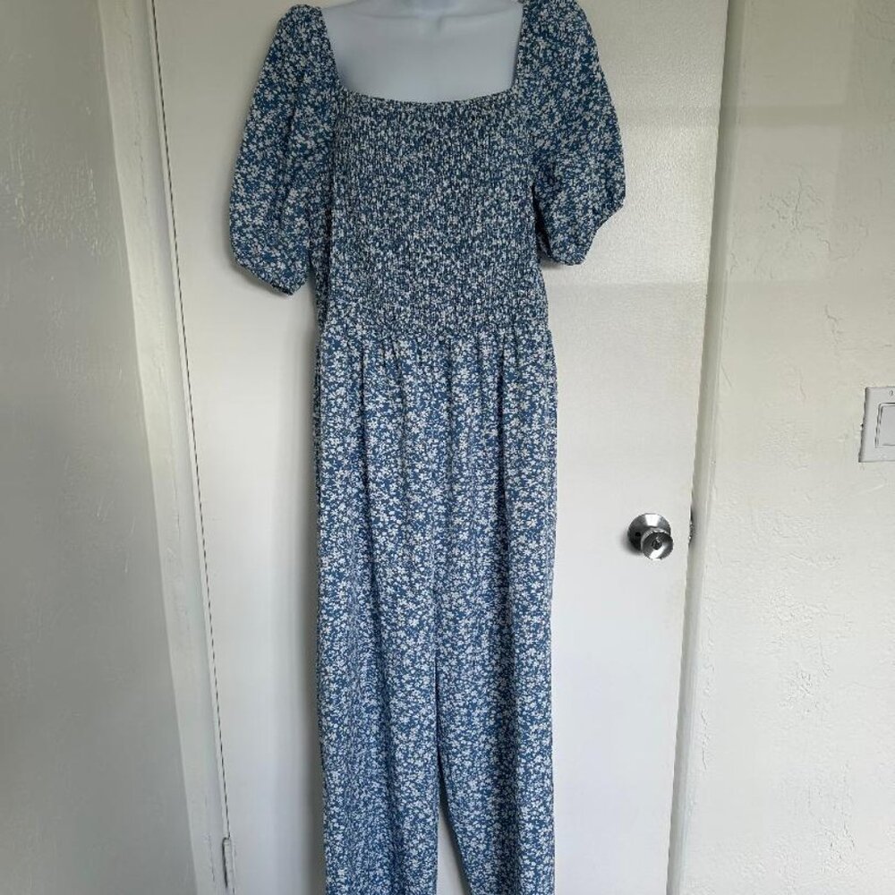 Blue Peasant Paisley Jumpsuit XL - Gorgeous, Lightweight  j1